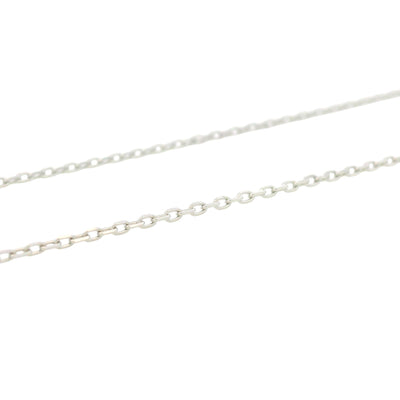 Close-up of sterling silver cable chain with polished oval links, versatile and durable jewelry design – Regal Jewels Chicago RJSC0006