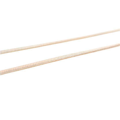 Close-up of sterling silver snake chain with smooth flexible design, elegant and durable unisex jewelry – Regal Jewels Chicago RJSC0007