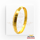 22kt Gold Men Kada, Yellow Gold, Designer