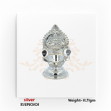 Pure Silver Lakshmi Diya 11.71 gm – Traditional Hindu Pooja Oil Lamp for Home Temple RJSPI0101