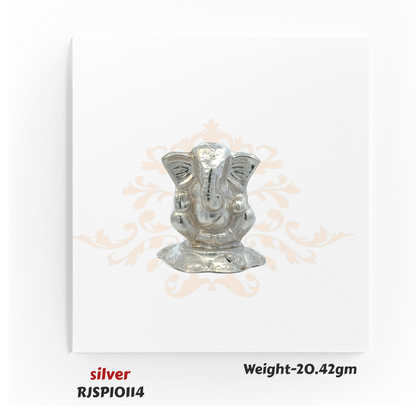 Silver Lord Ganesha Idol – RJSPI0114