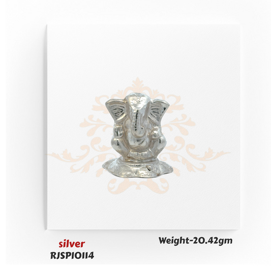 Silver Lord Ganesha Idol – RJSPI0114