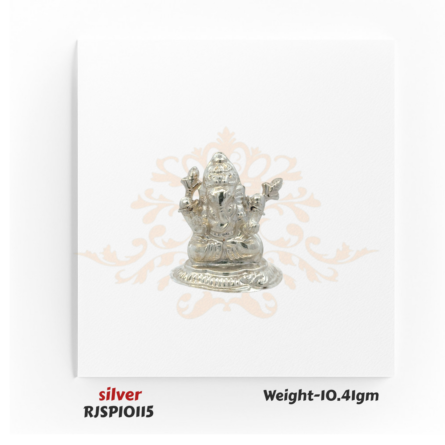 Silver Lord Ganesha Idol – RJSPI0115