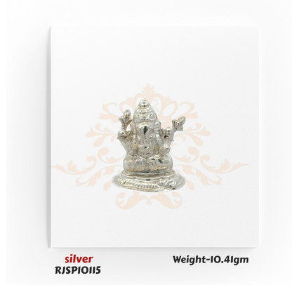 Silver Lord Ganesha Idol – RJSPI0115