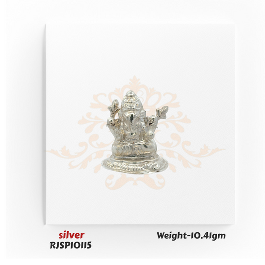 Silver Lord Ganesha Idol – RJSPI0115