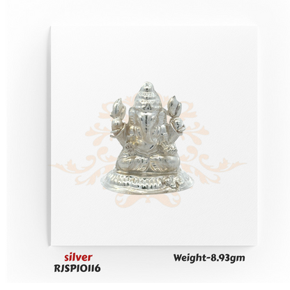 Silver Lord Ganesha Idol – RJSPI0116