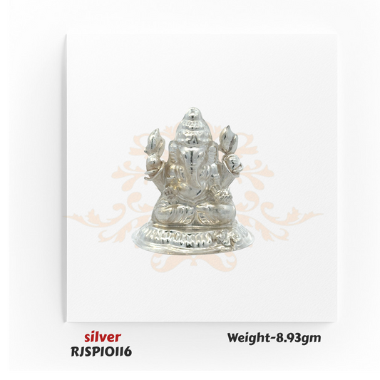 Silver Lord Ganesha Idol – RJSPI0116