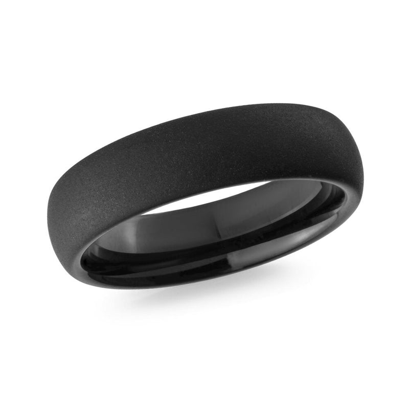 MALO black tungsten matte finish comfort fit ring band TG-088 modern minimalist unisex wedding ring