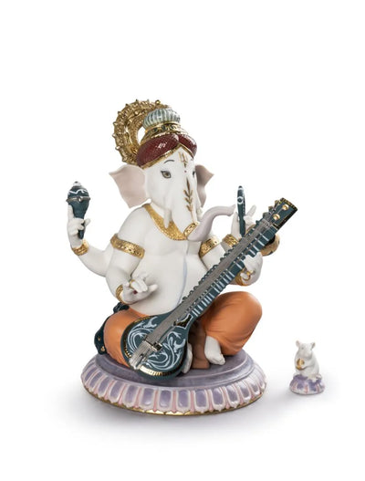 "Display Only Call for Availability and Price" Veena Ganesha Figurine. Limited Edition