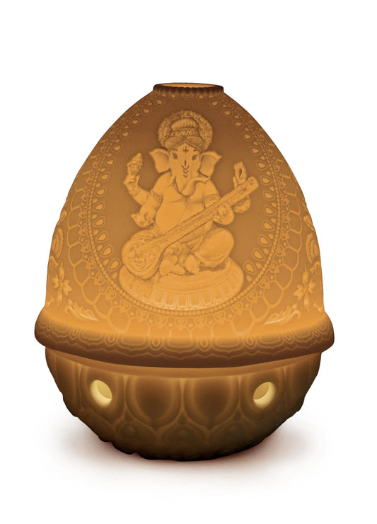 Veena Ganesha Lithophane. Rechargeable Led