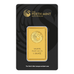 VeerGi presents A 24-karat gold bar from the Perth Mint typically weighs 1 ounce, which is equivalent to 31.1 grams. Perth Mint is a renowned Australian mint known for producing high-quality gold bars and coins. These gold bars are made from 99.99% pure gold, also known as "four nines" gold. They are commonly used as an investment and are valued based on the current market price of gold.