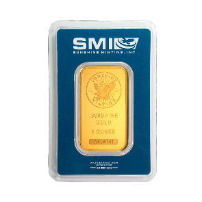 A 24-karat gold bar from Sunshine Mint, a renowned precious metals refinery, typically weighs 1 ounce, which is equivalent to 31.1 grams. Sunshine Mint is known for producing high-quality gold bars that are widely recognized and trusted in the industry. These gold bars are made from 99.99% pure gold, also known as "four nines" gold.