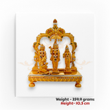 22kt Gold Ram Darbar Idol Set – Ram Parivar with Hanuman – 359.9 grams, 10.5 cm