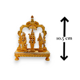 22kt Gold Ram Darbar Idol Set – Ram Parivar with Hanuman – 359.9 grams, 10.5 cm