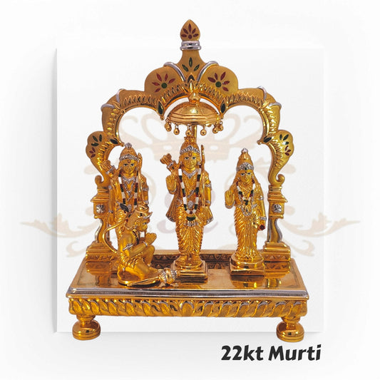 22kt Gold Murti RJM2016 | Ganesha and Laxmi Gold Statues | Regal Jewels