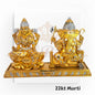 22kt Gold Murti RJM2020 | Ganesha and Laxmi Gold Statues | Regal Jewels