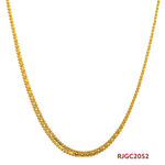 The Gold Chain RJGC2052, a timeless 22kt gold rope chain from Regal Jewels. This beautiful chain measures 15 inches in length and weighs 7.00 grams. It showcases a classic rope chain design, known for its elegant and versatile look. Crafted with high-quality 22kt gold, this chain is a stunning and versatile piece of jewelry suitable for both men and women.