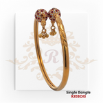 Gold Single Bangle  Kaajal Collection RJB3013
