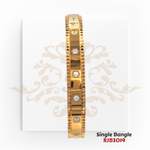 "Display Only Call for Availability and Price" Gold Single Bangle  Kaajal Collection RJB3019