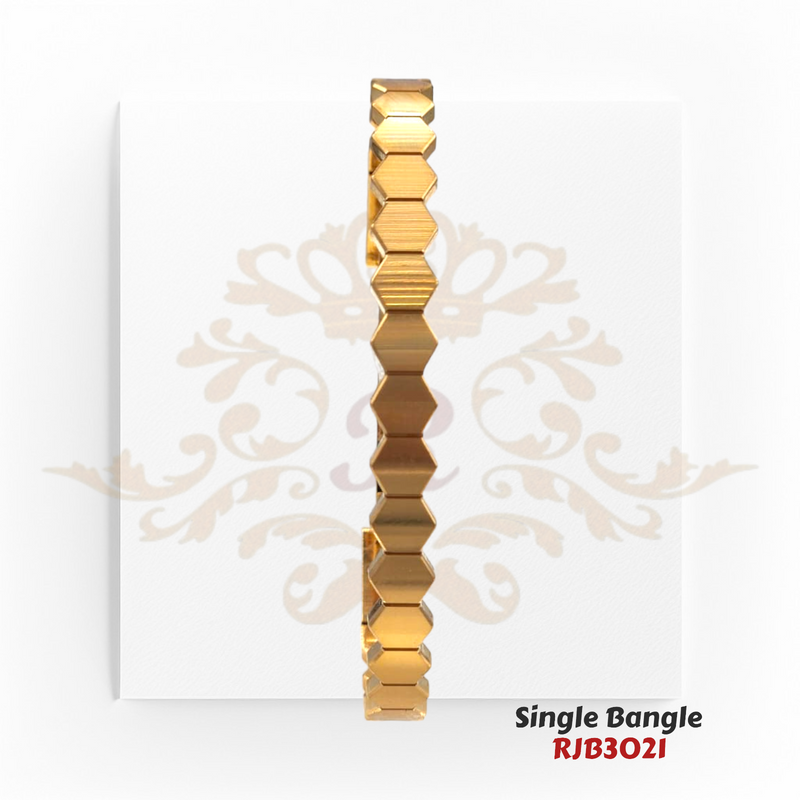 Gold Single Bangle  Kaajal Collection RJB3021