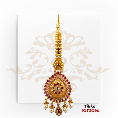 "Display Only Call for Availability and Price" Gold Tikka Kaajal Collection RJT2056