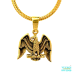 22kt gold pendant of Baaz with open wings and an oxidized finish. Weight 4.00 gm. SKU RFP2007.